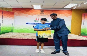 Distribution of prizes for Singing Patriotic Songs and other competitions